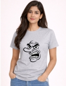 Evil Smile Dark Face Printed T-Shirt