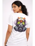 Uniwear Gas Mask Graphic Printed Cotton T-Shirt for Men &amp; Women