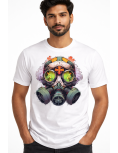 Uniwear Gas Mask Graphic Printed Cotton T-Shirt for Men &amp; Women