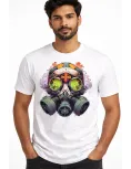 Uniwear Gas Mask Graphic Printed Cotton T-Shirt for Men &amp; Women
