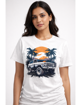 Sunset Jeep Graphic T-Shirt for Men &amp; Women