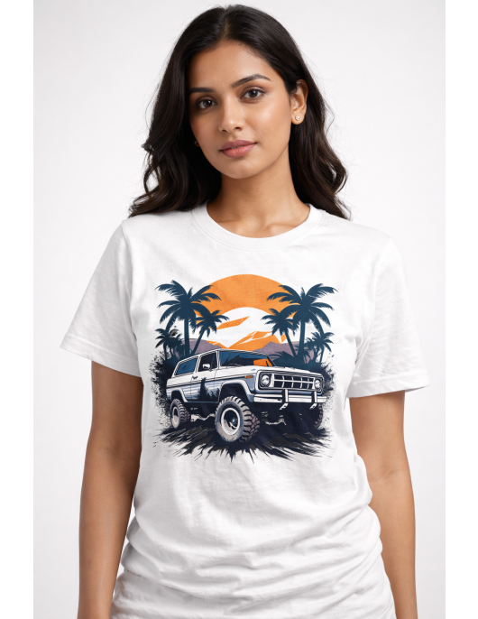 Sunset Jeep Graphic T-Shirt for Men & Women