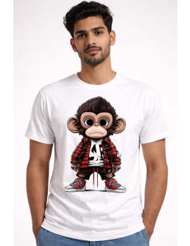Uniwear Street Monkey Graphic T-Shirt – Urban Cartoon Style
