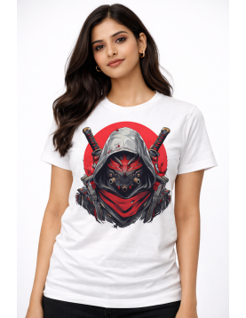 Uniwear Crimson Mask Warrior Streetwear Graphic Tee