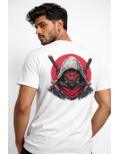 Uniwear Crimson Mask Warrior Streetwear Graphic Tee